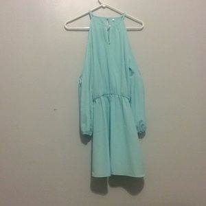 Aqua blue dress